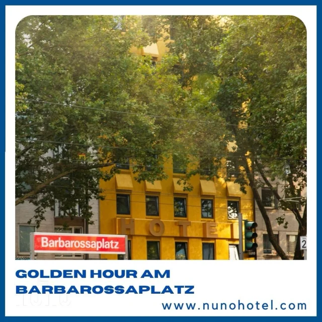 #goldenhour am Barbarossaplatz 🫶🏼
Im Herzen von Köln erstrahlt bei schönstem Herbstwetter unser NUNO zur goldenen Stunde.
Köln ist cool - auch im Herbst ☀️🍁
Kommt uns besuchen - wir freuen uns 🧡 
#goldenhour at Barbarossaplatz 🫶🏼
In the heart of Cologne, our NUNO shines at the golden hour in the most beautiful autumn weather.
Cologne is cool - even in autumn ☀️🍁
Come and visit us - we look forward to seeing you 🧡
 
#nuno #nunohtel #hotelköln #hotelsuche #booknow (link in bio) #köln #cologne #visitcologne #goldenhour #städtetrip #businesstrip #businesstravel #citytrip #kölnhotel #travelcologne #kölncitiy #travelgermany #citycenterhotel #hotelstay #travelblogger 📸 @steffflach