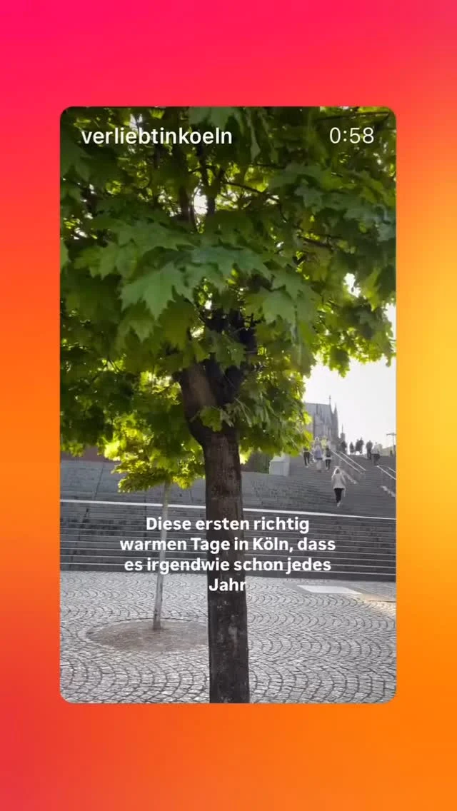 Um euch noch ein bisschen (mehr) Lust auf unser Goldstück und Köln zu machen, teilen wir mit euch dieses schöne Reel von @verliebtinkoeln (hier ist der Name Programm 💘). Wir finden natürlich Köln zu jeder Jahreszeit besonders schön, feiern aber mit euch das Frühjahr 🪻 und freuen uns auf einen tollen Sommer in der Stadt☀️Köln in cool 🧡 Kommt uns besuchen🧡
To whet your appetite a little (more) for our little gem and Cologne, we’re sharing this lovely reel from #verliebtinkoeln (the name says it all 💘). Of course, we think Cologne is particularly beautiful at any time of year, but we’re celebrating spring with you 🪻 and looking forward to a great summer in the city☀️ Cologne is cool 🧡 Come and visit us🧡 
#köln #cologne #nuno #nunohtel #booknow (link in bio) #hotelköln #cityhotel #goldhotel #städtetrip #citytrip #kölnhotel #kwartierlatäng #kölncitiy #citycenterhotel #visitcologne #summerinthecity