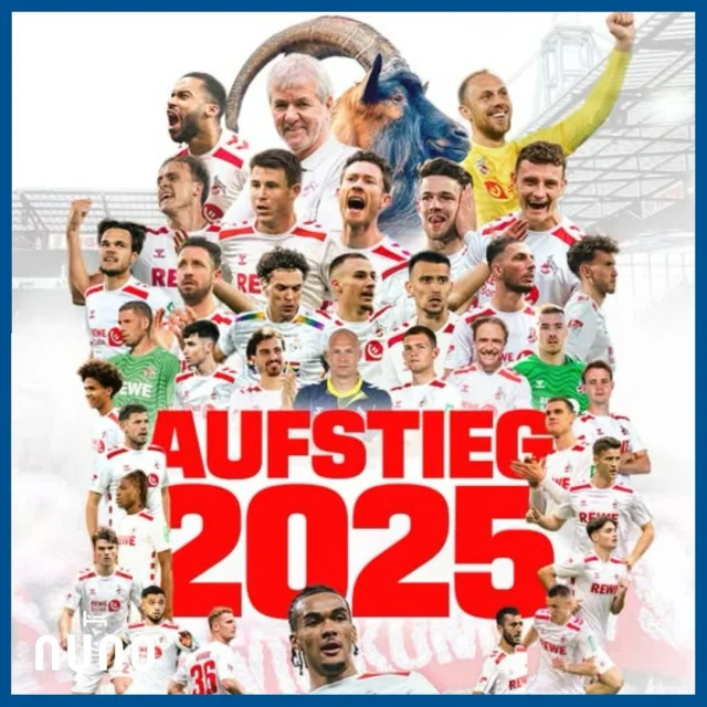 Das NUNO Hotel Köln gratuliert dem 1. FC Köln @fckoeln zum Bundesliga-Aufstieg 🎊🥳#effzeh #bundesliga #köln #cologne_bestplace #hotelköln #kölle #nuno #nunohotel #cityhotel #citycenterhotel #effzeh 
WIR FREUEN UNS ⚽🐐
📸 1. FC Köln