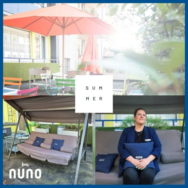 Summer in the city 🌡️☀️
Sommerzeit ist die schönste Zeit – vor allem auf unserer schicken Dachterrasse! Ob unsere lieben Hotelgäste auf der Hollywood-Schaukel entspannen oder unser fleißiges Team eine kurze Auszeit genießt – hier lässt sich der Sommer richtig leben.
Kommt vorbei, gönnt euch eine Pause mit einem leckeren Schamong-Kaffee ☕ @schamong_official oder einem coolen Sommerdrink 🍹 – perfekt für die Mittagspause oder den Feierabend.
Wir freuen uns auf  euch🧡 Summer in the city 🌡️☀️
Summertime is the best time - especially on our chic roof terrace! Whether our dear hotel guests are relaxing on the Hollywood swing or our hard-working team is enjoying a short break - this is the place to really live the summer.
Come by and treat yourself to a break with a delicious Schamong coffee ☕ #schamongkaffee or a cool summer drink 🍹 - perfect for your lunch break or after work.
We look forward to seeing you🧡 #köln #cologne #nuno #nunohtel #booknow (link in bio) #hotelköln #cityhotel #goldhotel #städtetrip #citytrip #kölnhotel #kwartierlatäng #kölncitiy #citycenterhotel #visitcologne #summerinthecity