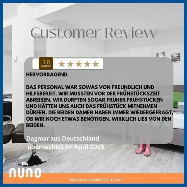 #reviewtime 
Happy guest🧡 happy us 🧡
Bei dieser Gelegenheit nicht nur ein dickes Danke an unsere lieben Hotelgäste für die tollen Bewertungen, sondern auch an die tollen Kolleg:innen und Mitarbeiter:innen für den stets aufmerksamen und super Einsatz🧡 #crewlove 
On this occasion, not only a big thank you to our dear hotel guests for the great reviews, but also to the fabolous colleagues and employees for their always attentive and super commitment🧡 #crewlove #happyguests #hotelgast #hotelsuche #booknow (link in bio) #hotelreview #nunohotelköln #nuno #nunohotel #goldhotel #köln #cologne #visitcologne #businesstrip #businesstravel #citytrip #kölnhotel #travelcologne #kölncitiy #cityhotel #citycenterhotel #hotelstay #reviews #hotelbewertung #hotelköln #bookingcom