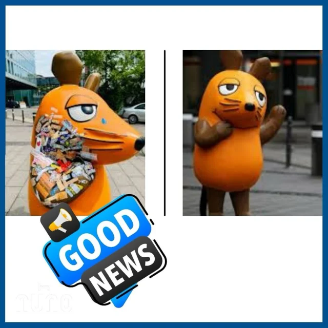 Gute Nachrichten📰
Vor ein paar Wochen haben irgendwelche Idioten die Maus vor dem WDR einfach angezündet☹️. Obwohl viele liebe Menschen der Maus direkt mit viel Liebe die verkohlten Stellen mit Pflastern🩹 überklebt haben, musste die Maus erstmal in Kur👩🏼‍⚕. Die schöne Nachricht heute: Die Maus ist wieder gesund und steht wieder da, wo sie hingehört – vor dem WDR in Köln. Schön🧡 
Good news📰A few weeks ago, some idiots set fire to the mouse in front of the WDR building☹️. Although many kind people lovingly covered the charred areas with plasters🩹, the mouse had to go into treatment👩🏼‍⚕. The good news today: the mouse is healthy again and back where it belongs – in front of the WDR in Cologne. Lovely🧡 #kölnliebe #wdr #sendungmitdermaus #visitcologne #Köln #kölle #cologne #nuno #nunohotel # #booknow (Link in Bio) #citycenterhotel #goldhotel #citiytrip #hotelsuche  #cityhotel