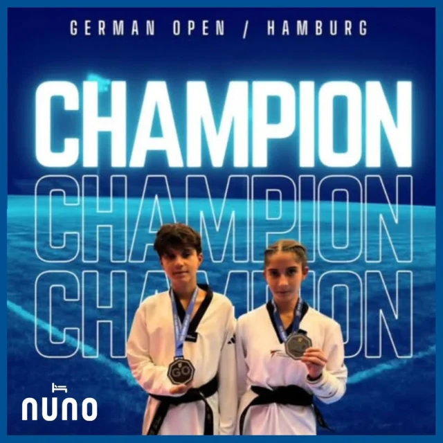 Wir gratulieren unserer Aliki @aliki_leandra  von ganzem Herzen zur Silbermedaille und somit zu dem zweiten Platz bei der German Open🥋 am vergangenen Wochenende in Hamburg. Wir freuen uns sehr für Aliki und sind fürchterlich stolz. 🧡Auch gratulieren wir ihrem Teamkollege,  Miguel Pereira Machado, welcher sich über Bronze freuen konnte. Beide kommen aus der Talentschmiede TKD Swistal @tkd_swisttal .  Herzlichen Glückwunsch 🥈🥉
We would like to congratulate our Aliki from the bottom of our hearts on winning the silver medal and thus second place at the German Open🥋 in Hamburg last weekend. We are very happy for Aliki and are extremely proud. 🧡We would also like to congratulate her teammate, Miguel Pereira Machado, who won the bronze medal. Both come from the TKD Swistal talent factory. Big congratulations 🥈🥉 #proudsponsor #TKDSwistal #GermanOpen #Taekwondo #sponsor 
#sponsoring 

#nunohotel #nunohotelköln #goldhotel #köln #cologne #visitcologne #kölncity #cityhotel