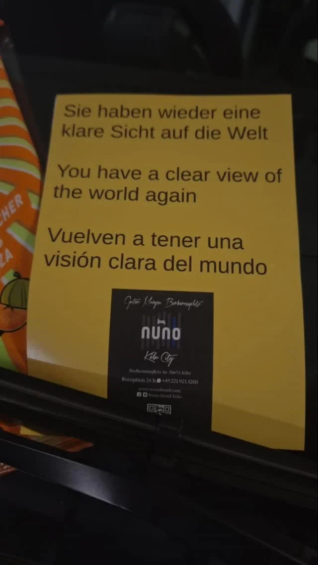 Ob Straßenbahn🚋 (die Haltestelle Barbarossaplatz befindet sich genau bei uns vor der Türe) oder Tiefgarage🚗 – im NUNO kommen Sie immer gut an. Und bei euren PKWs sorgen wir dafür, dass ihr wieder einen klaren Blick auf die Welt erhaltet.🧼🪟😉 
Beste Lage, bester Service. Für euch. 🧡 Whether by tram🚋 (the Barbarossaplatz stop is right out
side our door) or underground car park🚗 – at NUNO, you'll always arrive in style. And when it comes to your cars, we'll make sure you get a clear view of the world again.🧼🪟😉 
Best location, best service. For you. 🧡 

#nuno #nunohotel #citycenterhotel #cityhotel #goldhotel #booknow (link in bio) #hotelköln #köln #cologne #visitcologne #hotelservice