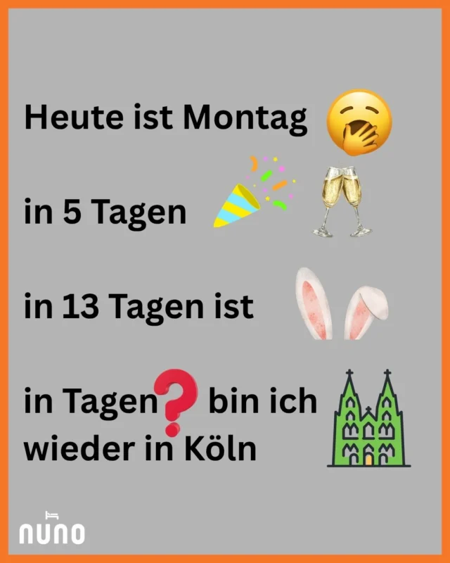 & wann sehen wir uns?🫶🏼
& when are you coming to visit us again?🫶🏼

Happy Monday all 🙃

#nunohotel #hotelköln #cityhotel #visitcologne #booknow (link in bio) 
➡️Direktbucher-Vorteil: immer zum besten Preis
➡️Book direct and save: always at the best price